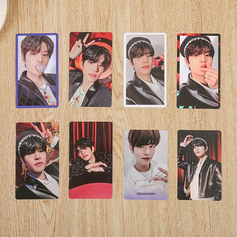 K-Pop 8Pcs Lomo Card Skzoo Circus Circus Felix Hyunjin Celebrity Surrounding Same Collection Card For Kids Adults Children's Birthday Gift Holiday