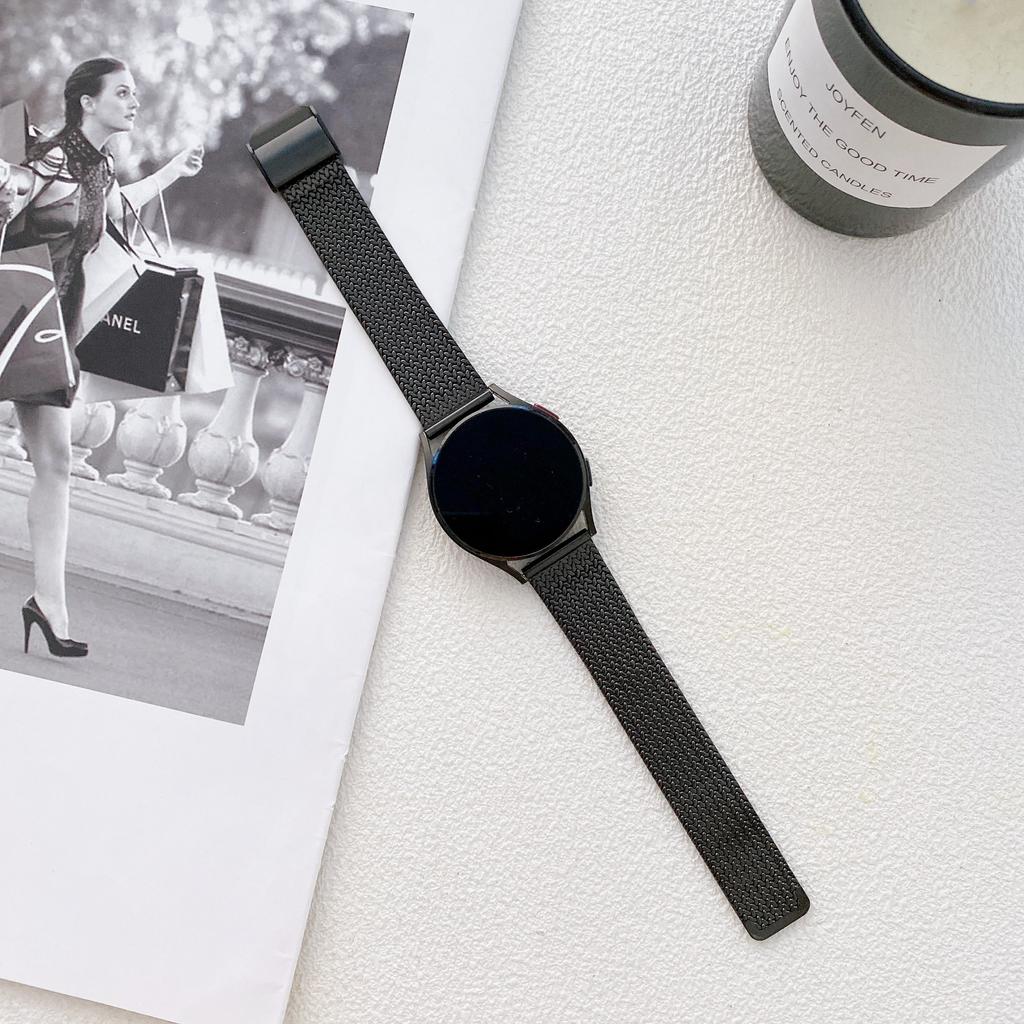 Nerezový pásek pro Samsung Galaxy Watch 4 5 6 Classic 40 46 mm 42 mm 43 47 mm Milánský pásek na hodinky pro chytré hodinky Gear S3 Huawei Watch Gt 2