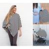 Modesty Stripe Nursing Shawl & Baby Car Cover - Anti-Exposure Scarf