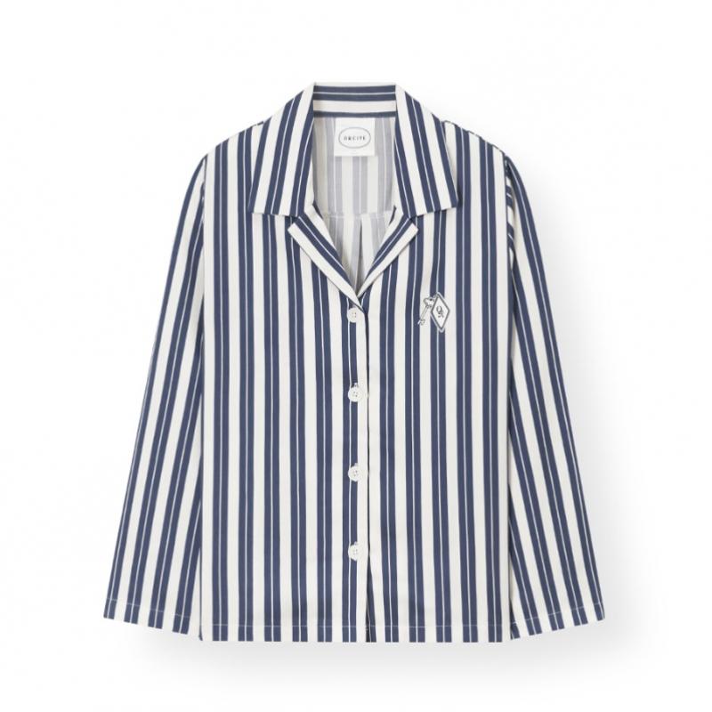 Orcite Women S Long Sleeve Pajama Set Melin H201 Navy