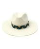 Yunibeosyeolkemiseuteuli Cool Line Swing White Fedora Summer Fedora