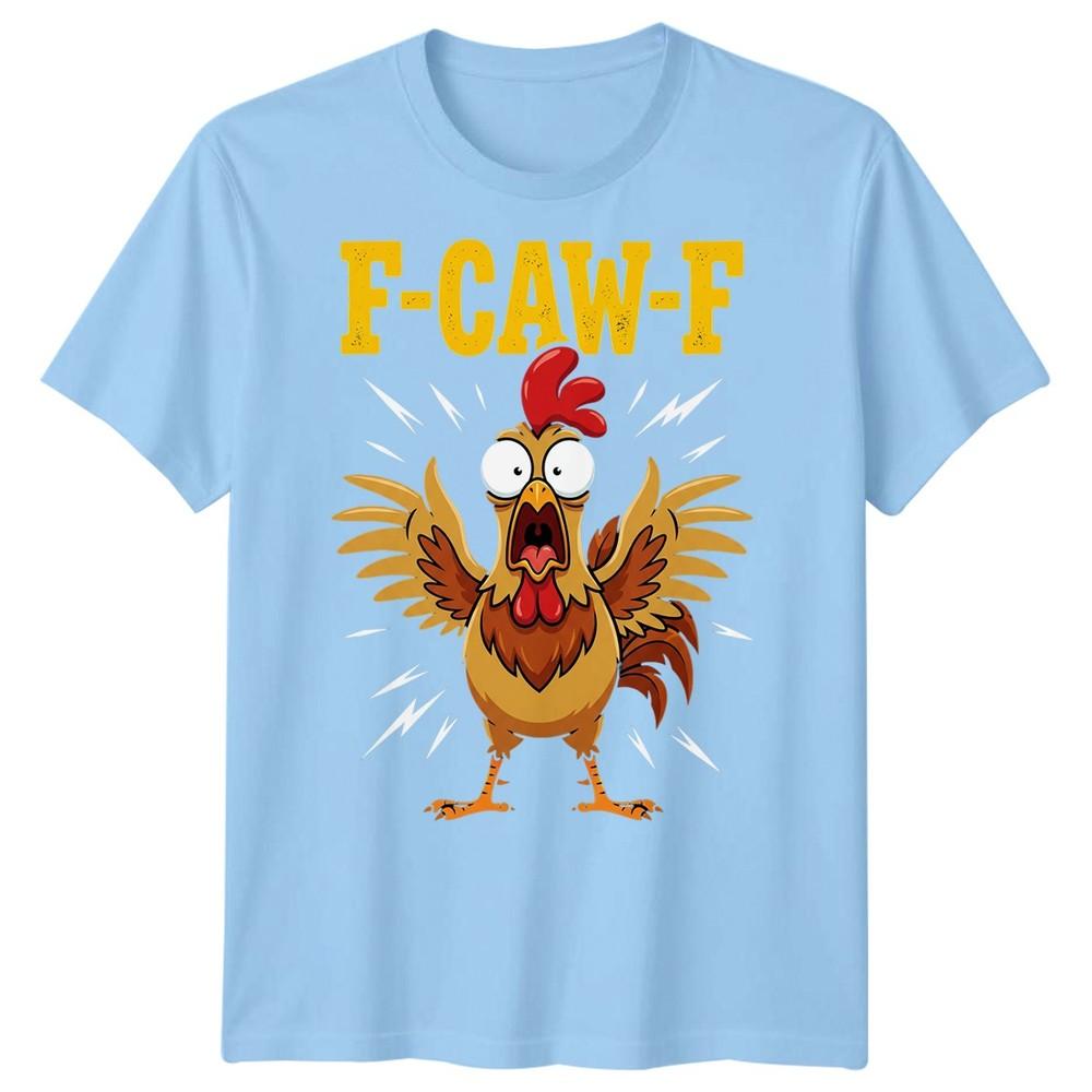 Funny Chicken Unisexs T Shirt FCawF Sarcastic Farm Animal Dark Humour Gift S