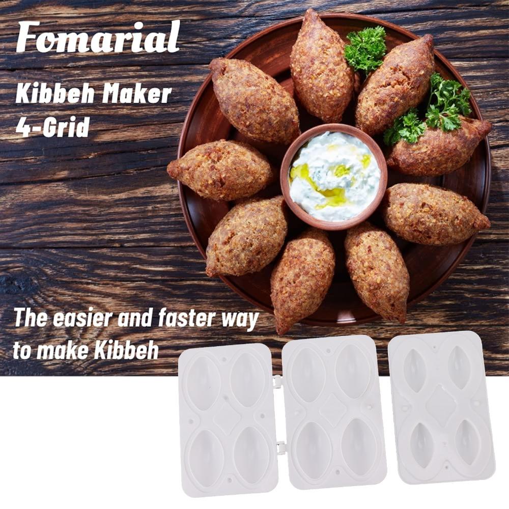 ABS Meatball Making Mold White Kibbeh Rolls Maker Mold Meatloaf Maker Press Tool  Home Cooking