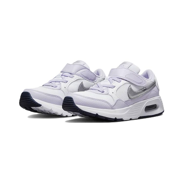 Nike Air Max SC PS Violet Frost Metallic Silver Kids Sneakers Purple White CZ5356-113