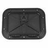 Marine Deck Plate Access Cover Pull Out Inspection Hatch with Latch for Boat Kayak Canoe, 14.96 x 11.02 Inch / 380 x 280mm -Blac