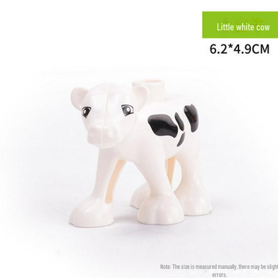 Lego-Compatible Large Animal Accessories Building Blocks for Kids' Prairie, Ocean, Jungle Simulations, Ages 3+