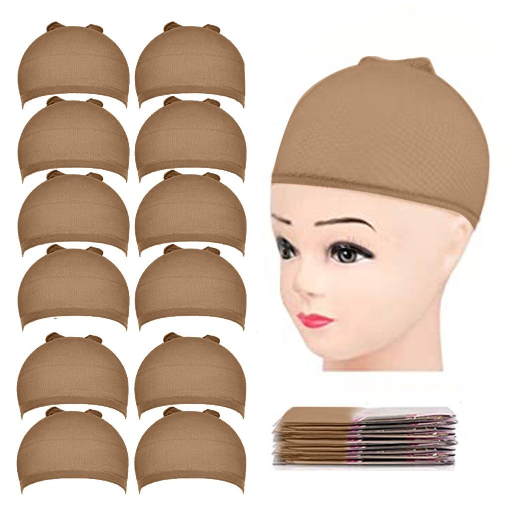 Buy Hair Mesh Wig Cap Hair Net Stocking Wig Caps for Women 12 Pack