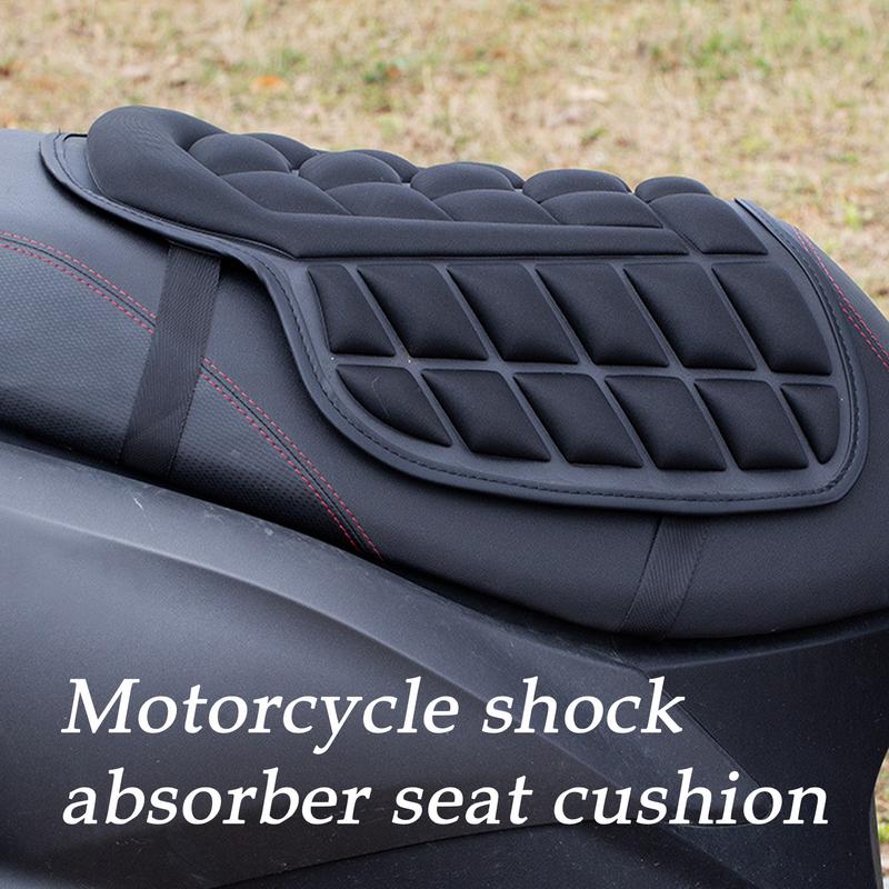 

Motorcycle Passenger Seat Pad Foam Motorcycle Seat Cover Breathable Shock-Absorbing Cushion Non-Slip Thick Ergonomic Support For CHINA
