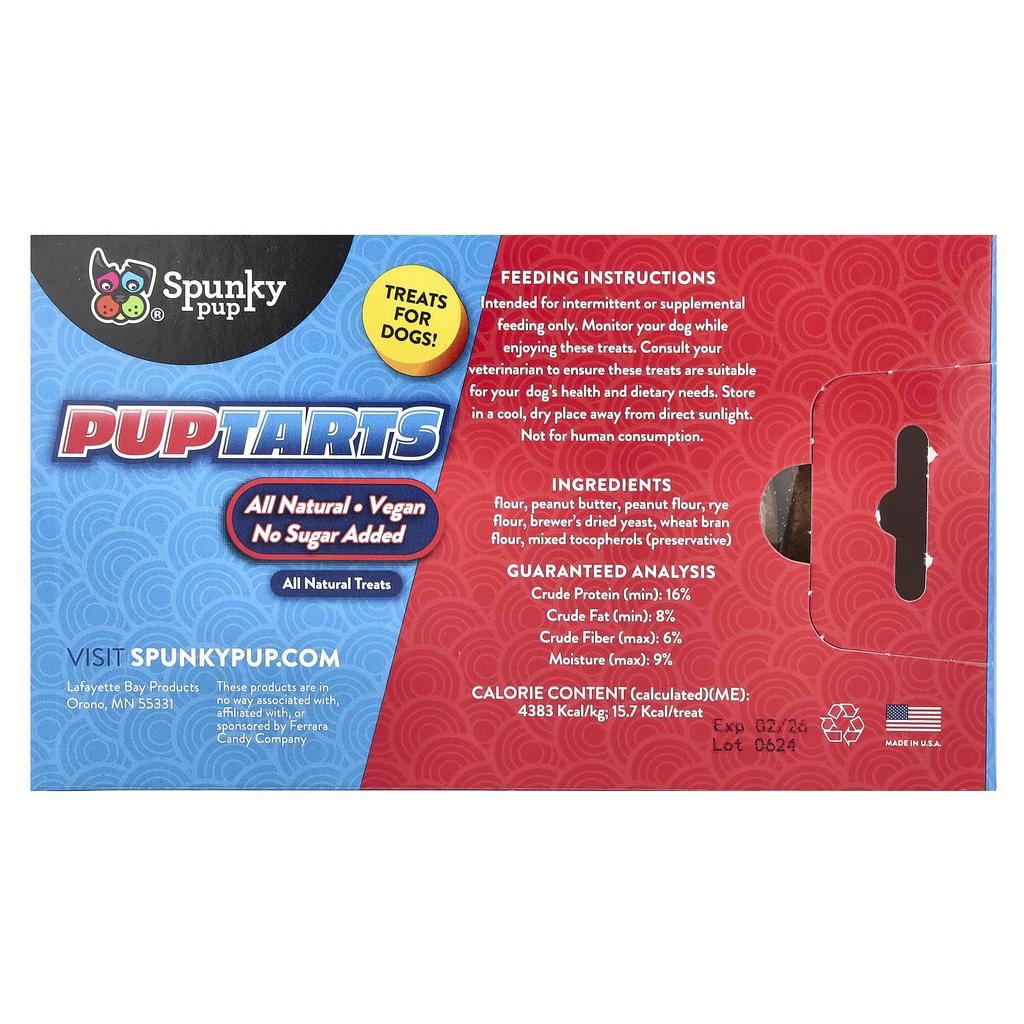 Puptarts, Dog Treats, Peanut Butter, 142G(5Oz)