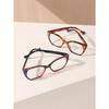 Women's Acrylic Bohemian Casual Cat Eye Fashion Glasses for Daily Reading and Work Commuting
