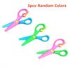 3/6pcs Plastic Safety Art Scissors Set, Suitable for Students' DIY Paper Cutting, Portable Small Scissors for School Art Projects