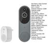 Video Doorbell 1080p Resolution AI Motion Detection Real-Time Communication Easy to Install Wireless Safe Doorbell Camera