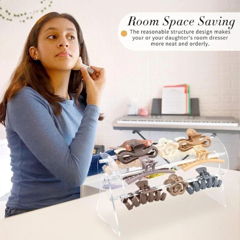 1/2 Layers Hairband Display Stand 360 Rotation Hair Hoop Holder Shelf  Bracelets