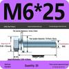 Grade 8.8 Galvanized Hex Bolt Set with Spring and Flat Washers (Sizes M4-M12)