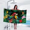 1pc parrot Print towel Sports Quick-Drying Super Absorbent Camping Towel Super Soft Lightweight Gym Swimming Yoga Beach Towel