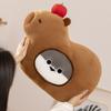 Kawaii Stuffed Capybara Plushie Dollpillow Grey Sakaban Throw Pillow Seat Cushion Brown Cartoon Animal Home Decor Gift