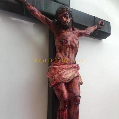 Kostelní kříž Kristus na podstavci Nástěnný kříž Domácí dekorace nejlepší prodej