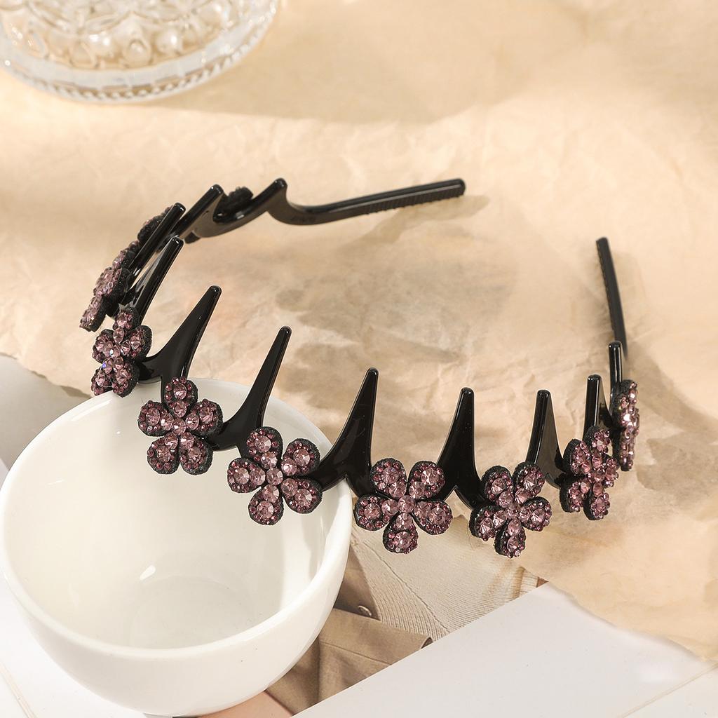 1PCS Wave Headband Female Bangs Broken Hairpin Lazy Braided Headband Simple Fairy All-match Air Non-slip Hairpin Butterfly Headband