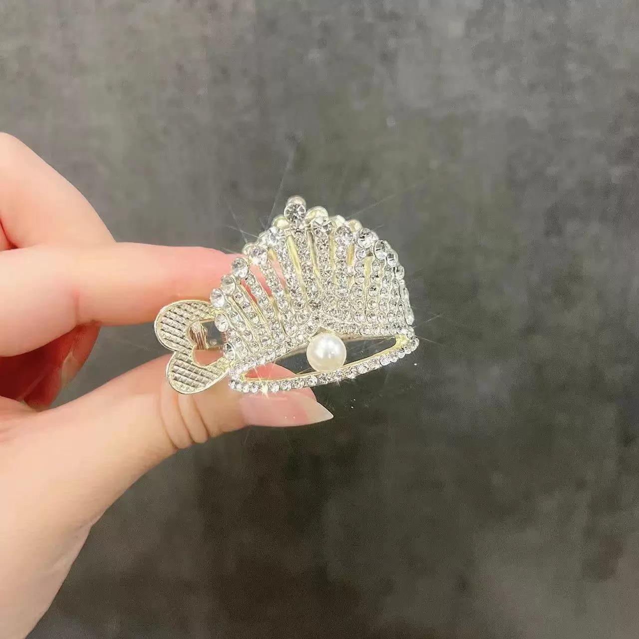 

Жемчужная корона сплав заколка для волос акула для хвостиков