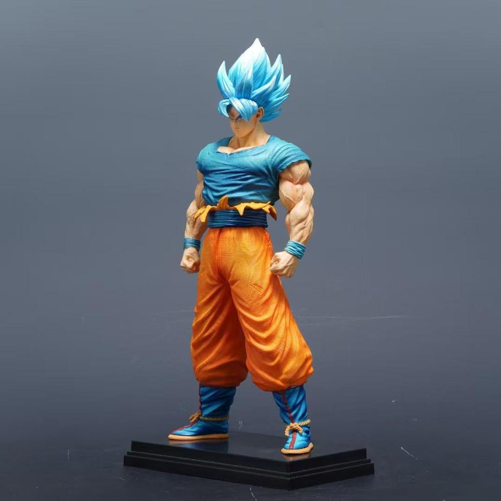 Goku Super Saiyan Blue Double Head Dragon Ball Figure Statue Ornament