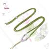 Hand-Woven Jade Pendant Necklace with Finely Wrapped Rope