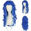 Ice Blue Full Head Wig Cosplay Dragon Prince Long Straight With Beauty Point