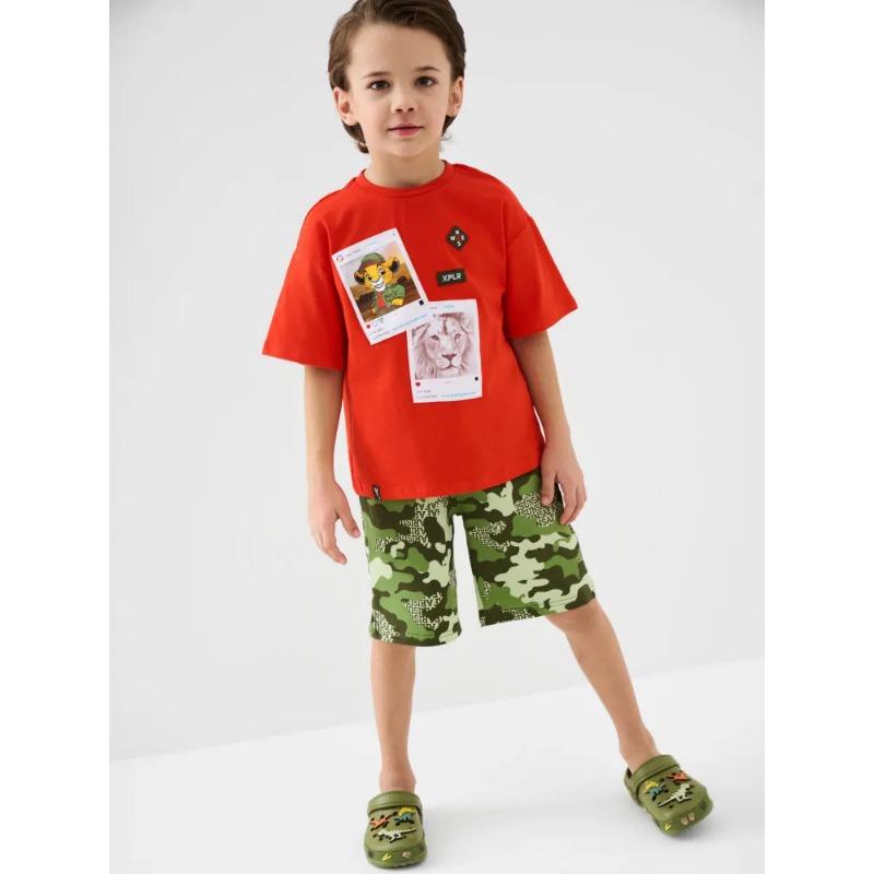 Children's T-shirt and Shorts Set, Comfortable, Skin-friendly and Breathable, Suitable for Sports and Daily Use