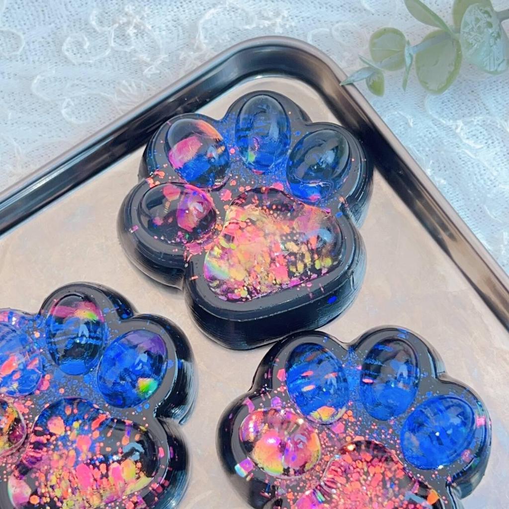 Starry Sky Cat Paw Stress Relief Squeeze Toy – Soft, Creative, and High-Quality Design