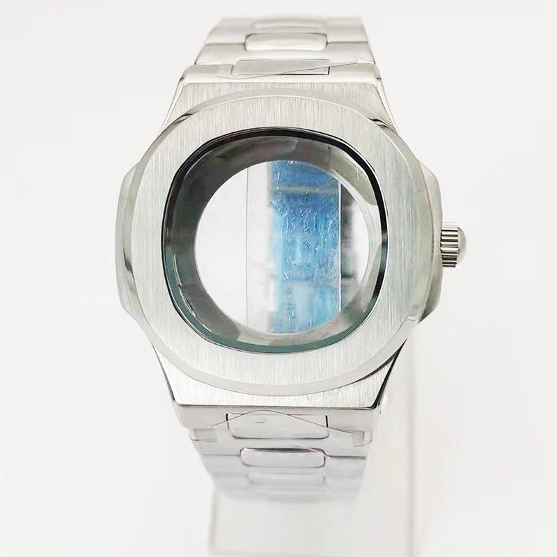 

Patek Nautilus Square Sport Механический Набор Часов - Корпус и Браслет из Нержавеющей Стали для Механизма NH35. Single Strap