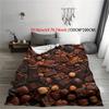 Cozy Chocolate Treats Print Flannel Throw Blanket - Soft, Warm & Versatile for Naps Office Bed, Camping | All-Season Gift Idea