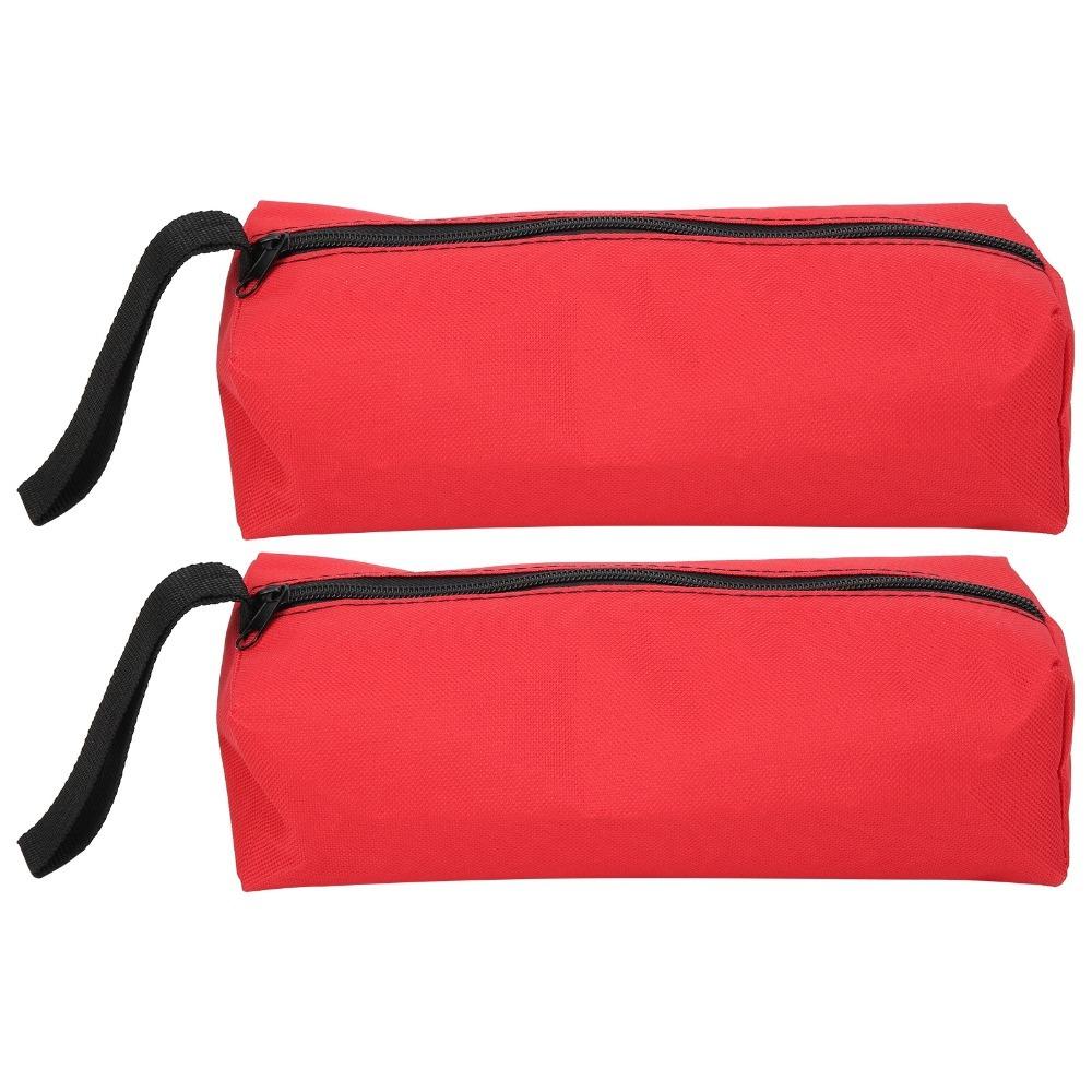 

2 Pcs Oxford Cloth Tool Storage Bag Portable HandHeld Tool Pouch Zipper Closure Waterproof Repair Hand Tools Organizer красный