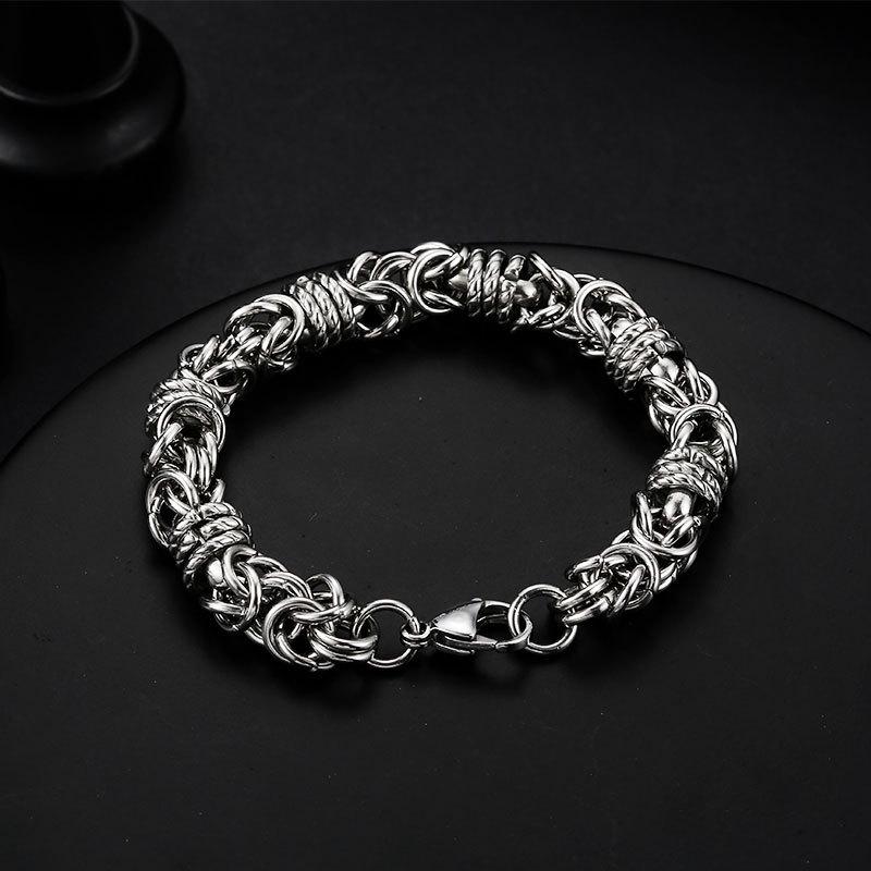 Dominant Men's Titanium Steel Hip Hop Bracelet – Korean Trendy Style for Teens & Students