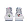 Anta Kids KT8 Non-Slip Shock Absorbing Wear-Resistant High-Top Basketball Shoes Kids Basketball Shoes Silver Blue 312311130-10