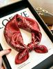 [111 mulberry silk] Bonas women's silk small square scarf silk scarf 11 new autumn and winter gift mother small scarf