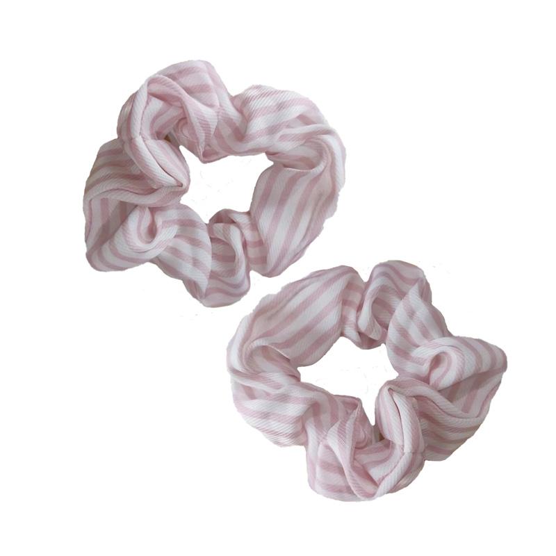 2PCS Minimally striped elastic headband hair accessory hair tie ponytail rope