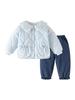 Infant Winter Cotton Two-Piece Set: Quilted Jacket & Pants