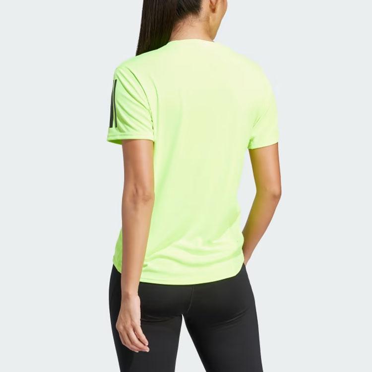 Adidas Own The Run Tee Women Tops Bright-Lemon IL4133