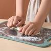 1 stainless steel cutting board with non-slip mat & grinding groove, durable multi-use kitchen tool for veggies and fruits