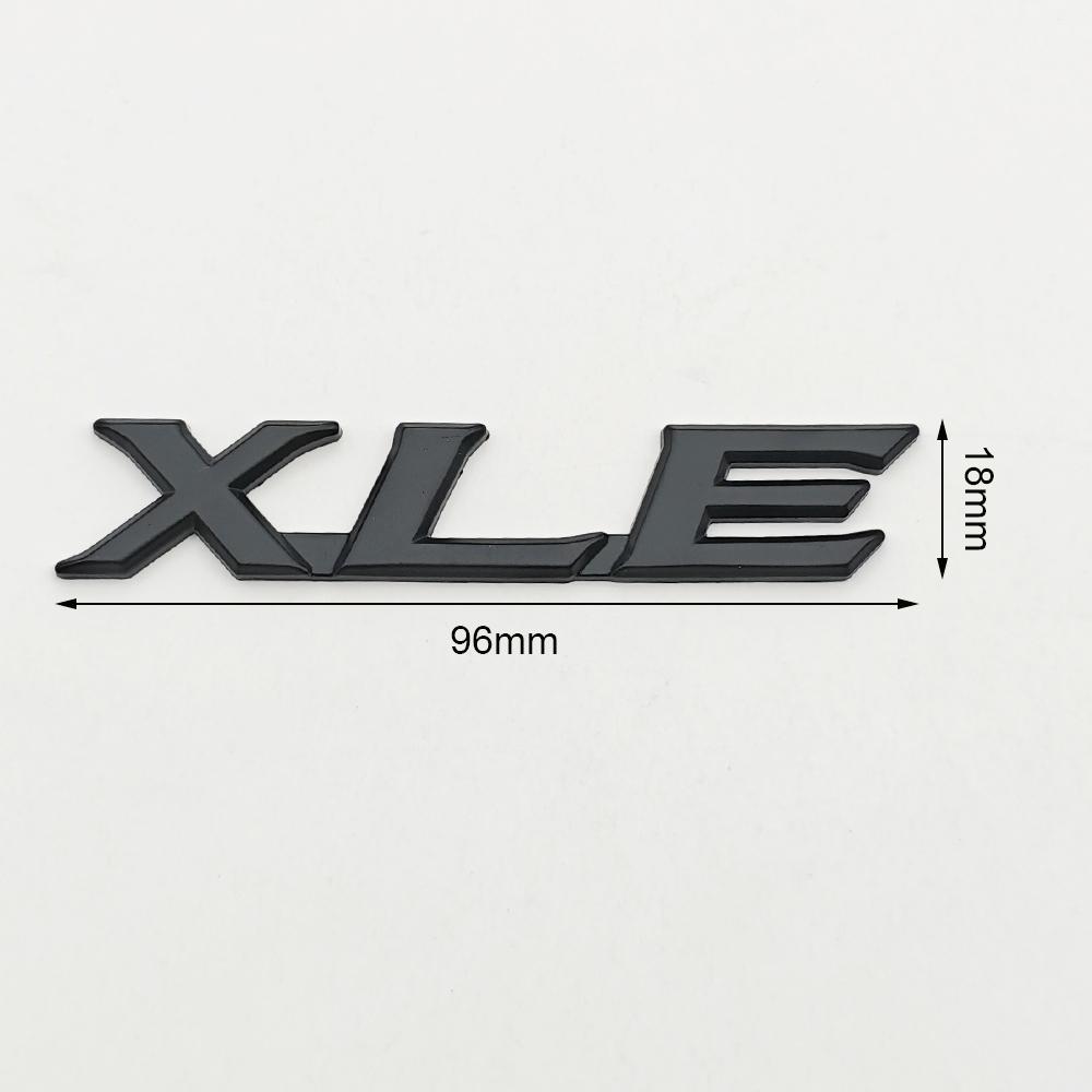 3D Metal Badge Car Rear Trunk Logo XLE Emblem for Toyota Highlander Corolla Sienna Camry RAV4 XLE Sticker Letters Accessories