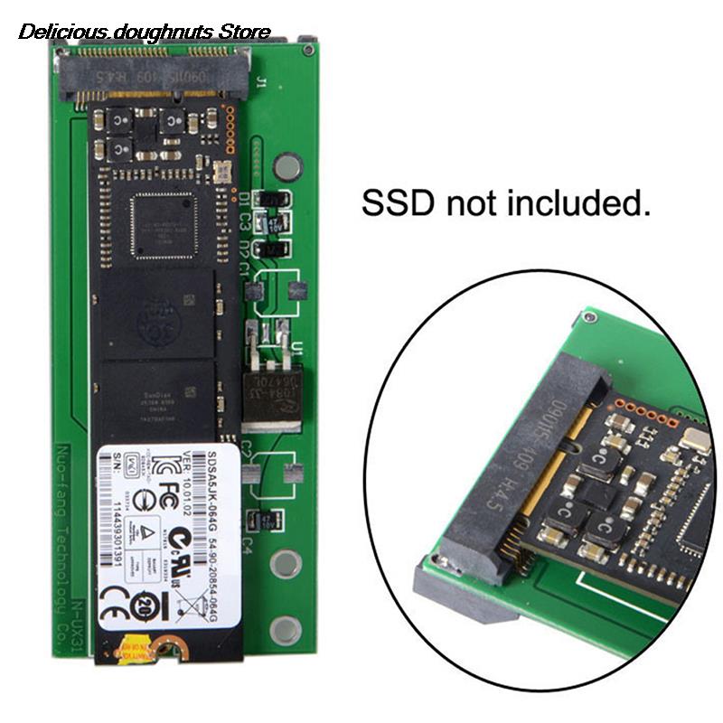 New SATA 22P 7+15 to MSATA Mini PCI-E PCBA Assembly only for UX31 UX21 XM11 SSD Solid State Disk
