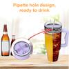 Silicone 2-in-1 Cup Liner for 40 Oz Cup Creative Drink Separator Stylish Emerald Design Food-Grade Reusable Liner for Party