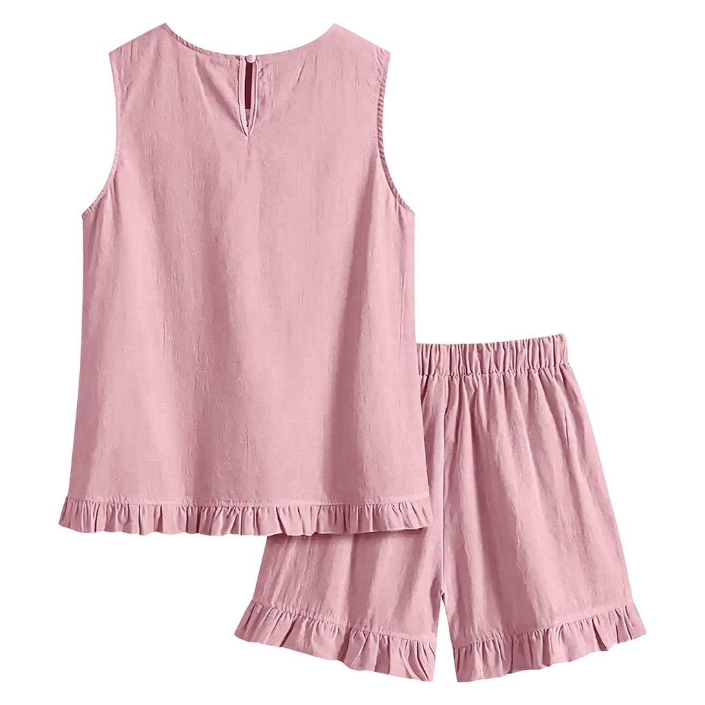 Women's Casual Loose Shorts Two-Piece Set for Summer and Daily Wear
