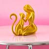 Abstract Women Cat Figurine 3D Printed Female Kitten Statue Sculpture Home Office Desktop Decoration Ornament