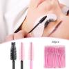 Disposable Short-Handle Eyelash & Brow Brushes - Pack of 50, Portable Mini Makeup Tool
