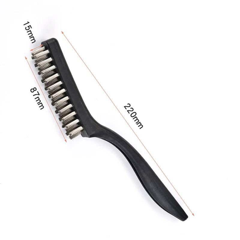 1 Piece of Wire Brush Scraping Brush Arc-shaped Handle Brick and Stone Brush Wire Bristles for Cleaning Welding Slag and Rust