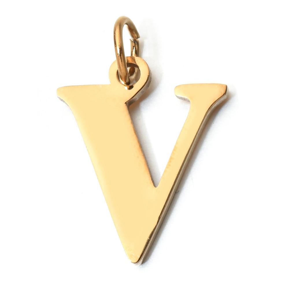 Handmade Stainless Steel English Letter Pendant - Non-Fading Charm