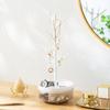 Jewelry Hanging Tree Stand Branch Shape Rotatable Detachable Student Jewelry Storage Display Stand Desktop  