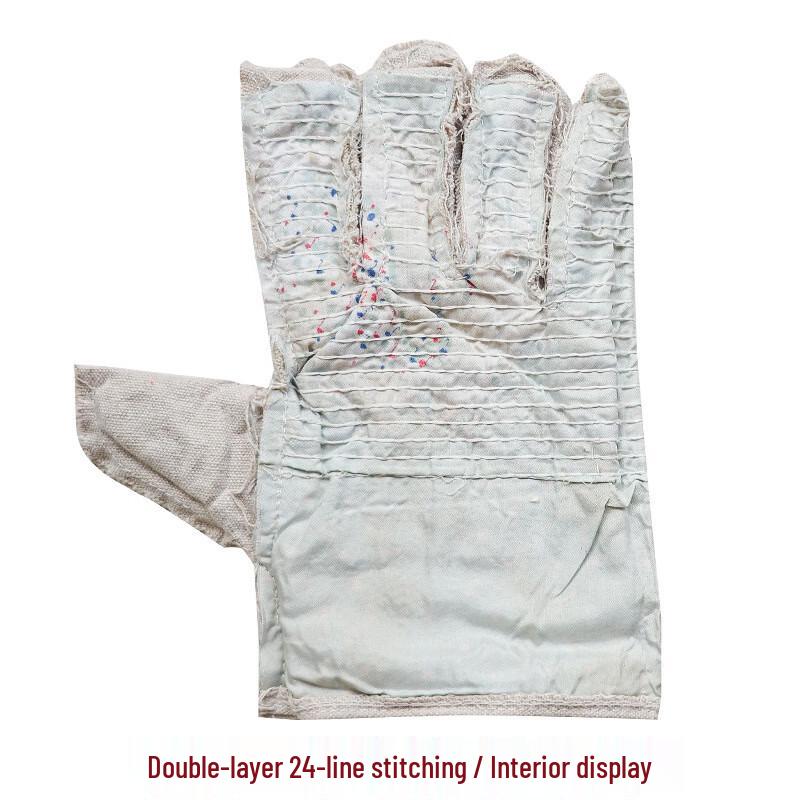 WEZHO Double-Layer Canvas Protective Gloves