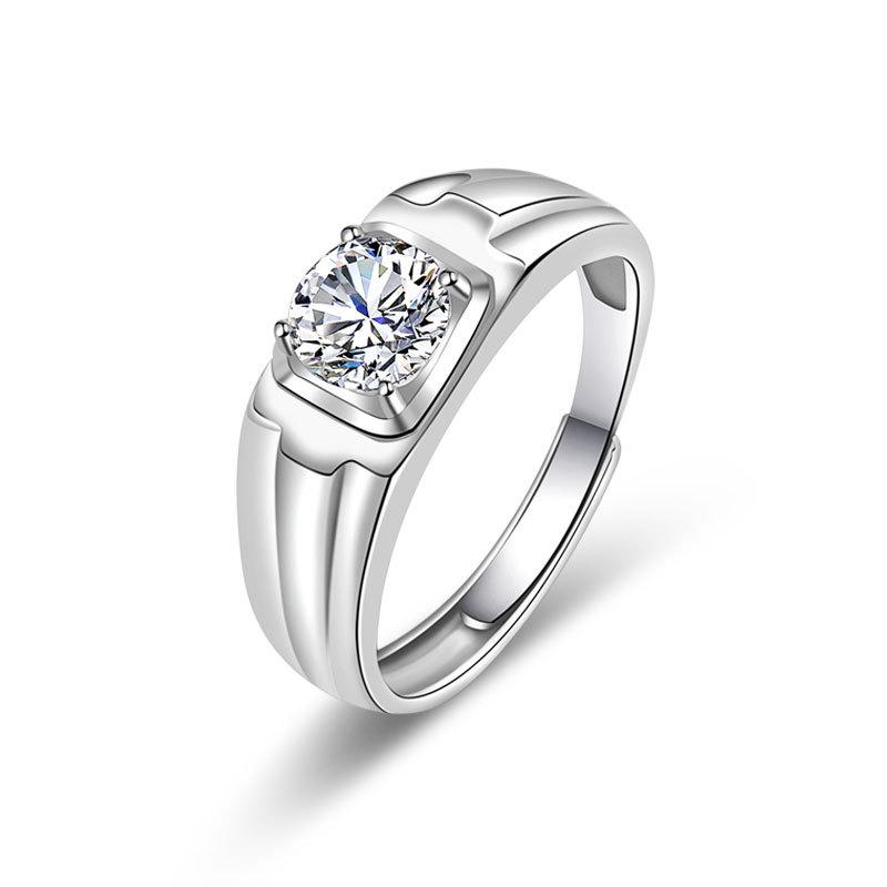 Unique and Personalized Differences with Personalised High-grade Sparkling and Glittering Classic Couple's Ring One Carat Ring Fashion Trends Ring