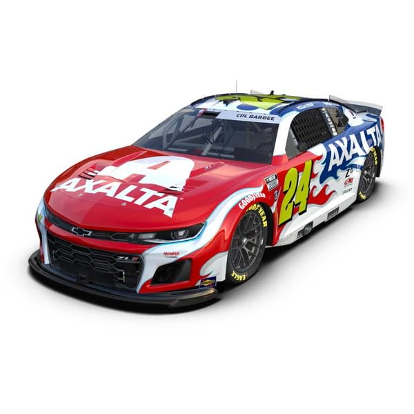 Kyosho Lionel Racing NASCAR CUP (NASCAR Cup Series) 1/64 Scale AXALTA PATRIOTIC 2025 Chevrolet Camaro William Byron #24 Charlotte Coca-Cola 600 Finish